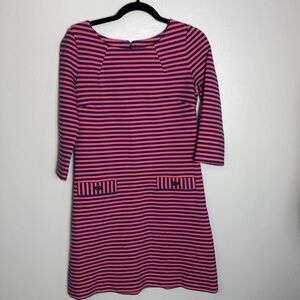 Lilly Pulitzer Striped Mini Dress Sleeves SzM
